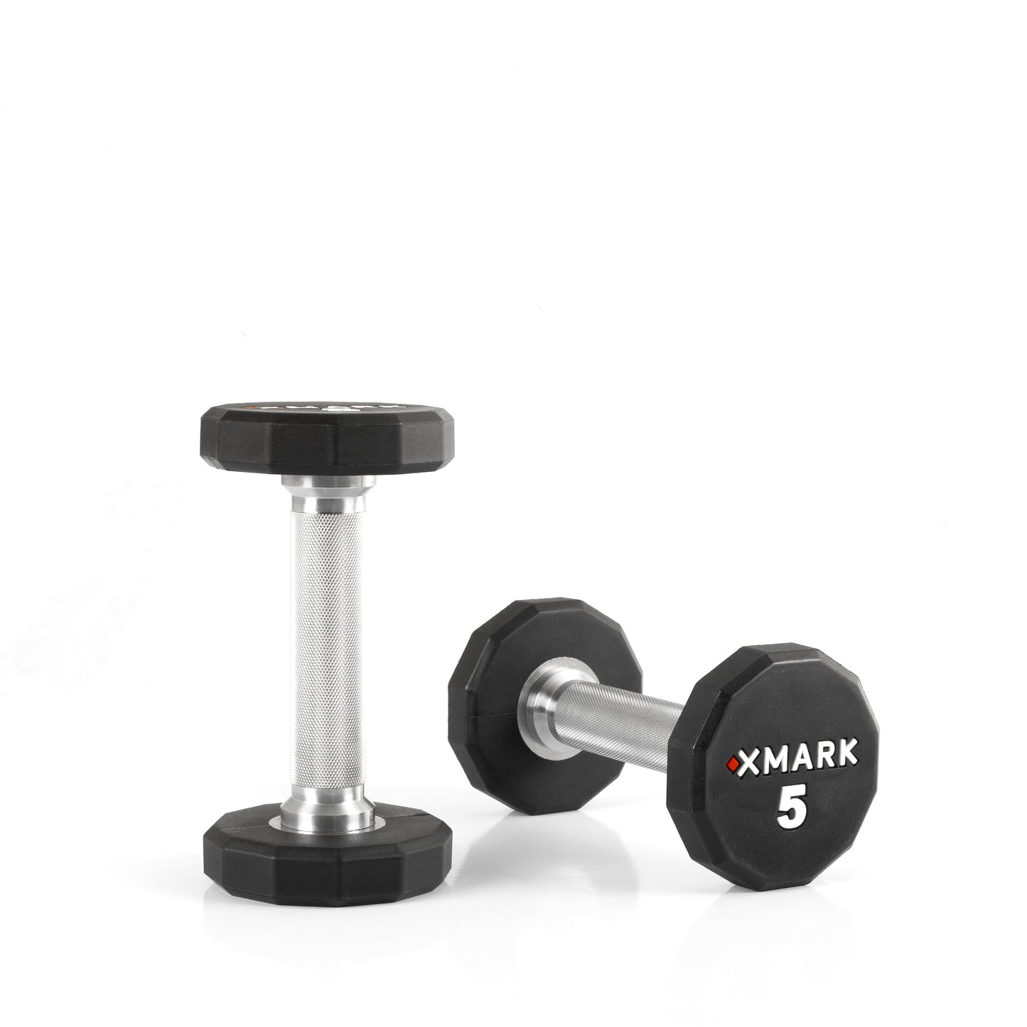 12-Sided Commercial Urethane Dumbbells Set (5-50 lb and 5-75 lb Sets) Pro Gym Grade