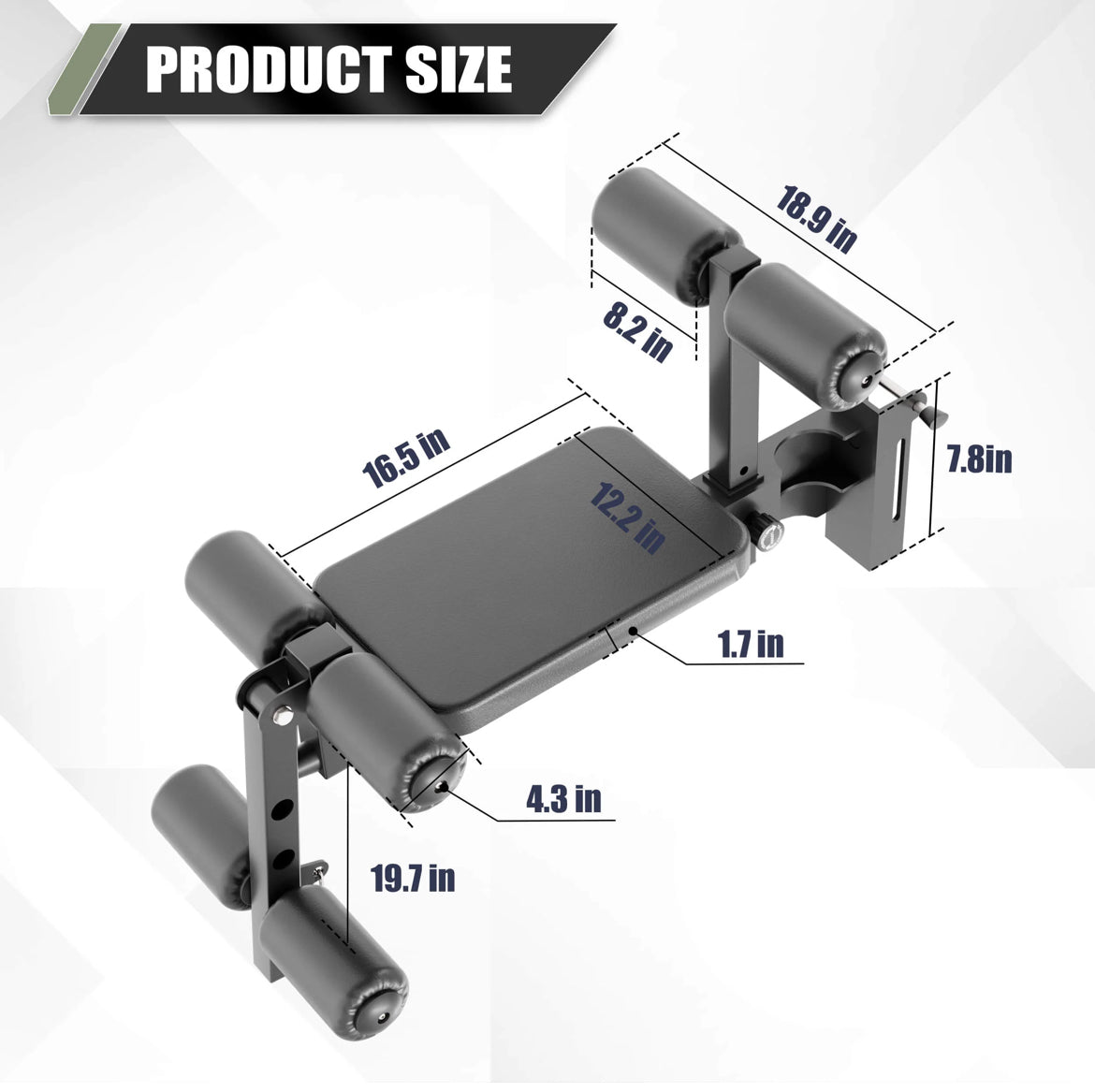 Major Fitness Rack Mounted Leg Extension