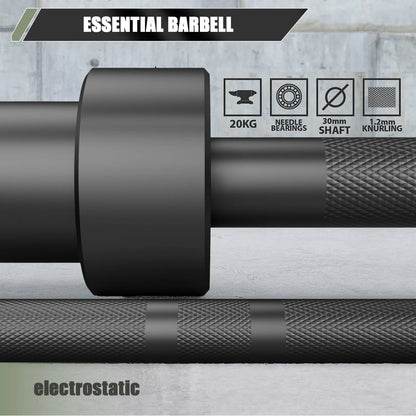 Major Fitness 7ft 20kg Home Gym Barbell [chrome or black]