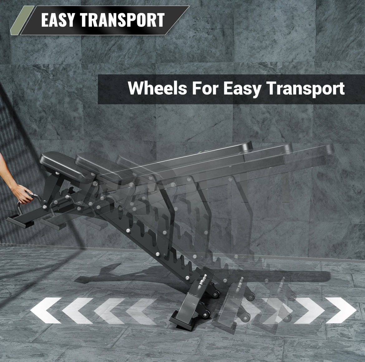 Major Fitness Adjustable Bench | 1300Lbs Capacity Weight Bench PLT01