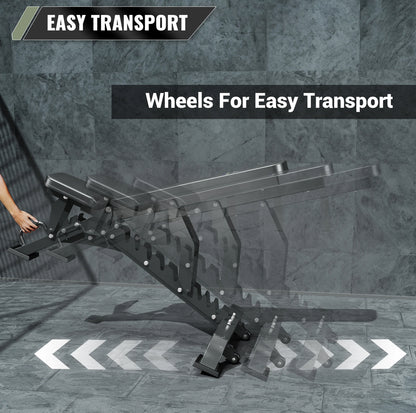 Major Fitness Adjustable Bench | 1300Lbs Capacity Weight Bench PLT01