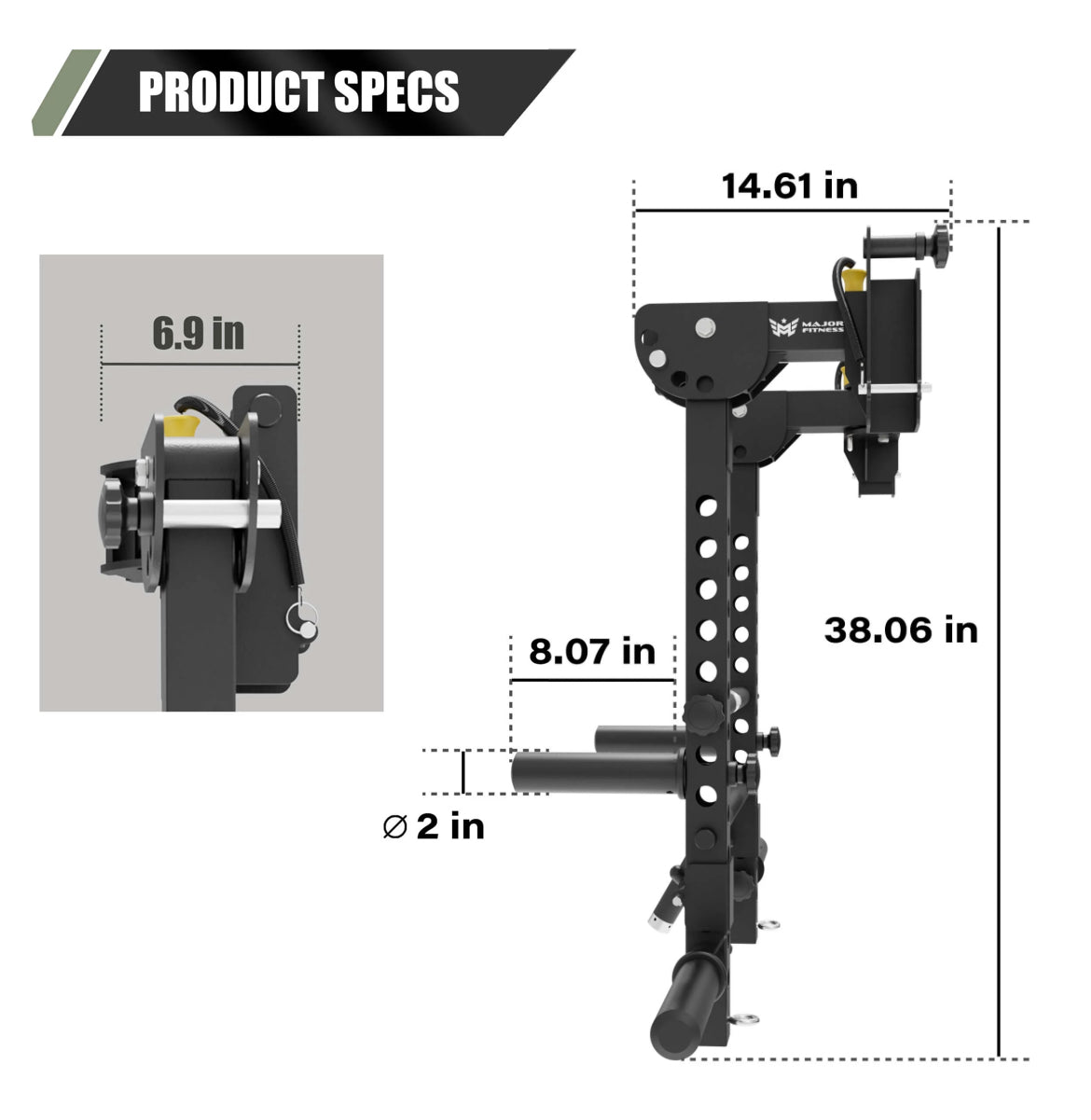Major Fitness 2x3” Lever Arms