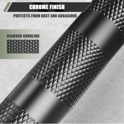 Major Fitness 7ft 20kg Home Gym Barbell [chrome or black]