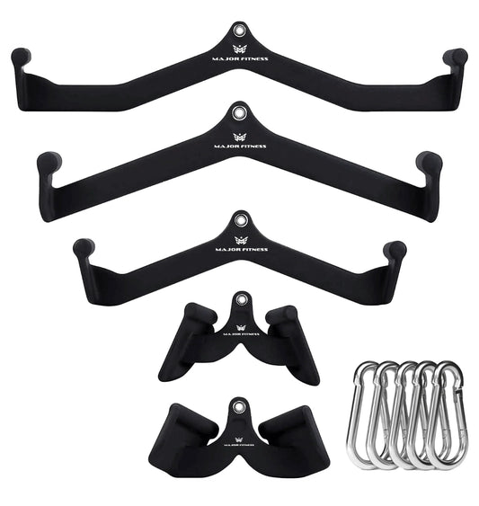Major Fitness 5pcs Cable Lat-Pull-Down Bar Combo