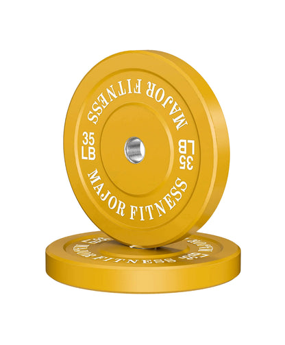 Major Fitness Low Bounce Bumper Plates Olympic Weight Plates Set