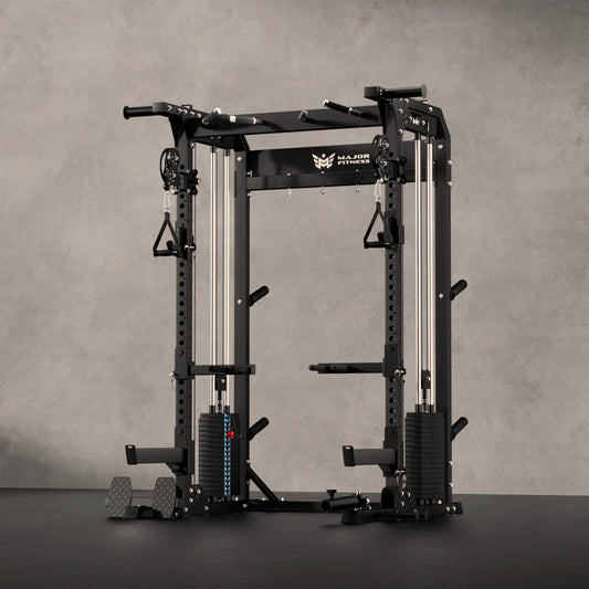 Major Fitness Lightning F35 Pro Wall Mounted Folding Power Rack All-In-One Home Gym