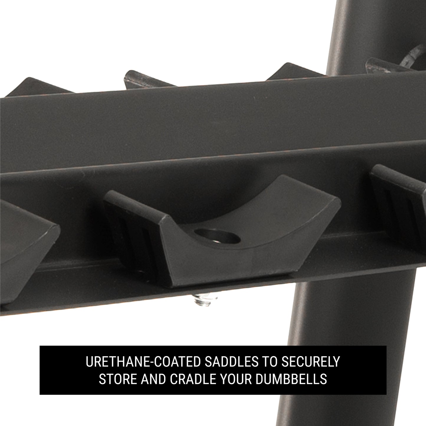 Commercial 2-Tier Dumbbell Rack - 10 Dumbbell Pairs