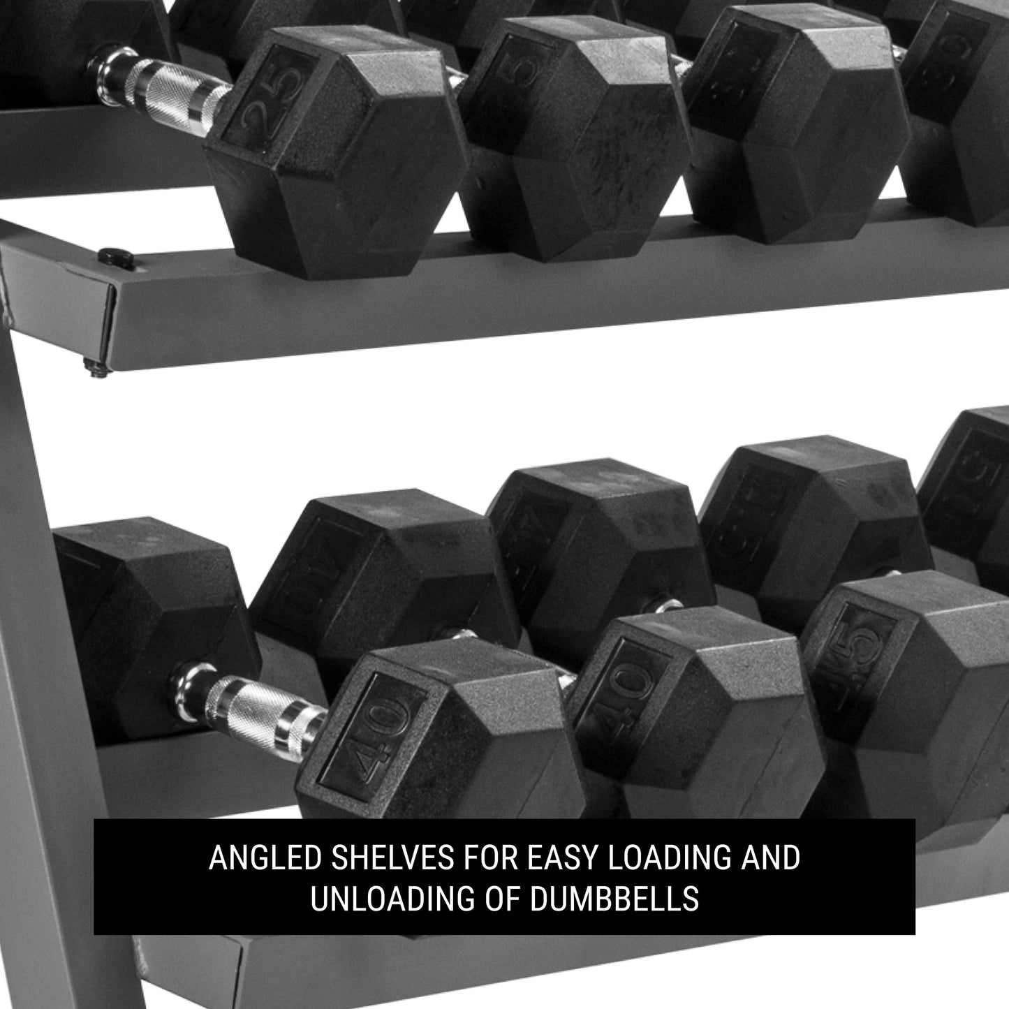 3-Tier Dumbbell Rack - 10 Dumbbell Pairs